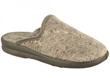 Παντόφλες γυναικείες | Υφασμάτινες | Υφαντίδης | 366240 | Γκρι - Υφαντίδης - 